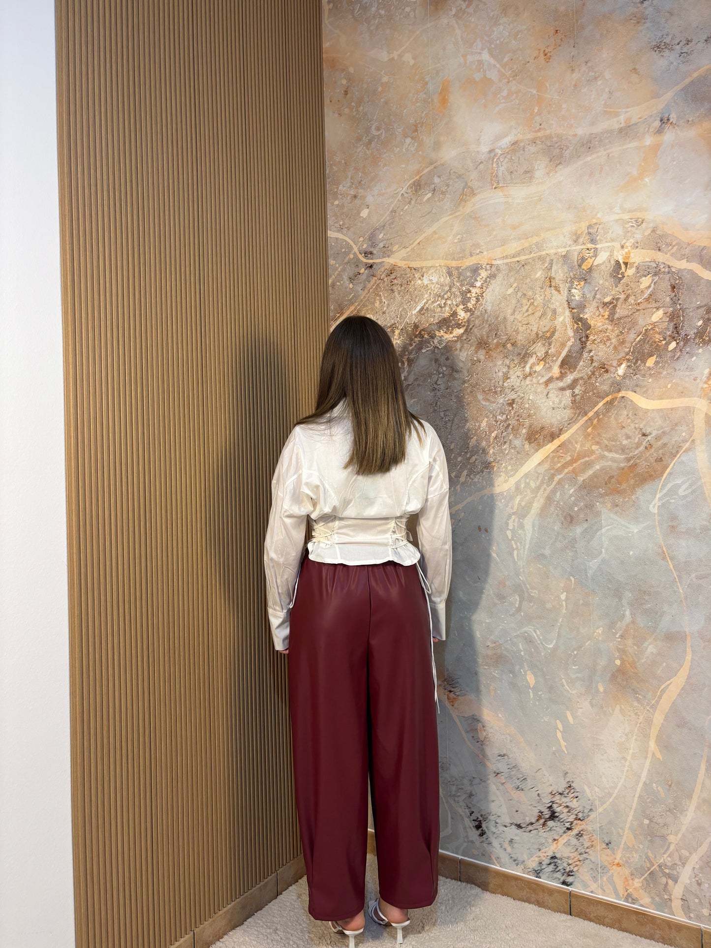 PANTALONI ECOPELLE BALLOON