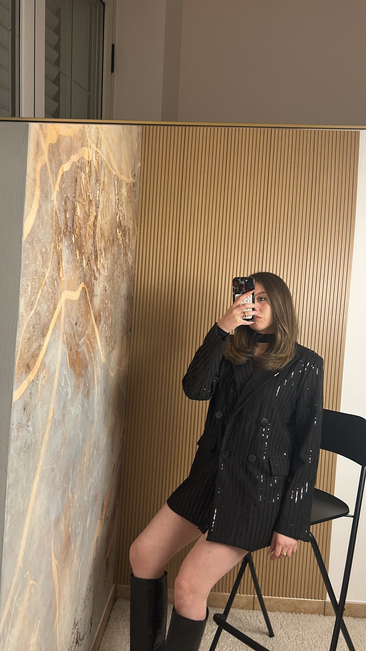 COORDINATO RIGHE PAILLETTES