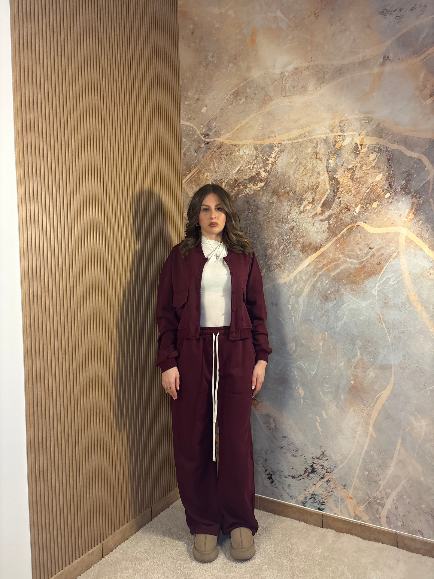 COORDINATO LENNY BORDEAUX