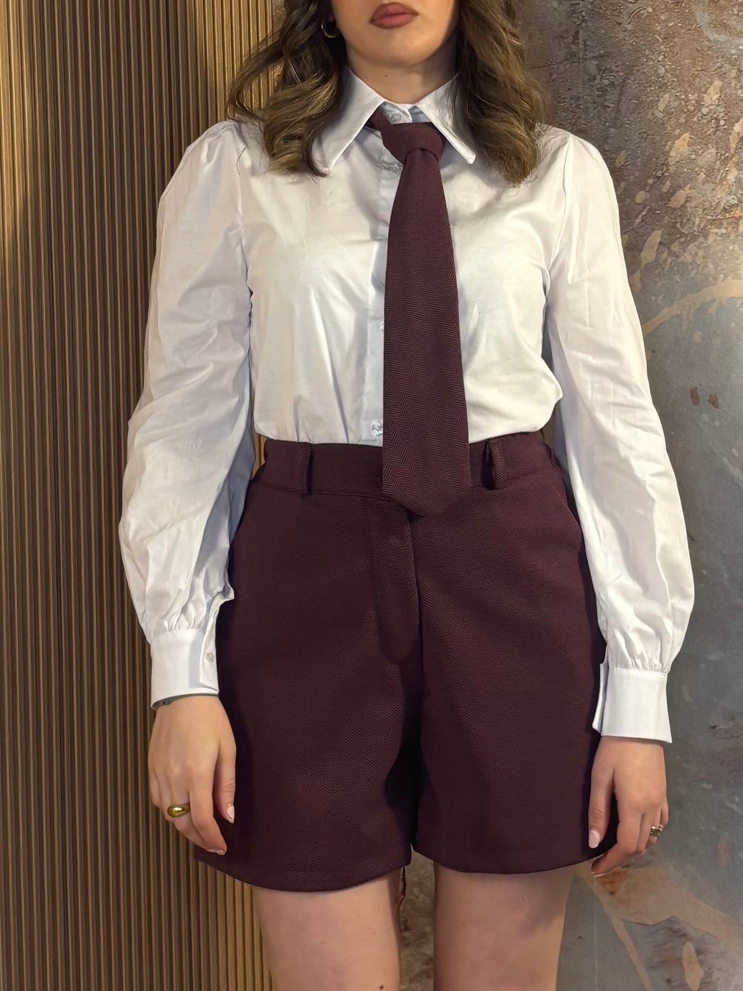 COORDINATO CRAVATTA BORDEAUX