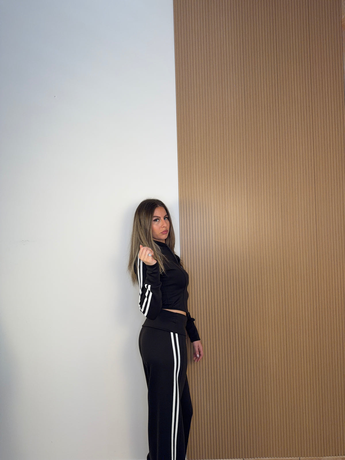 coordinato leonie marrone