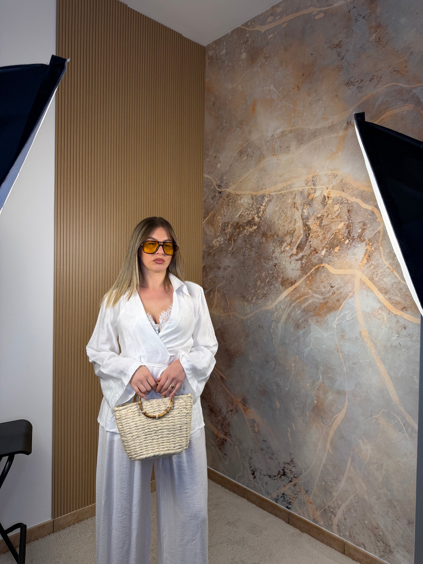 COORDINATO KIMONO BIANCO