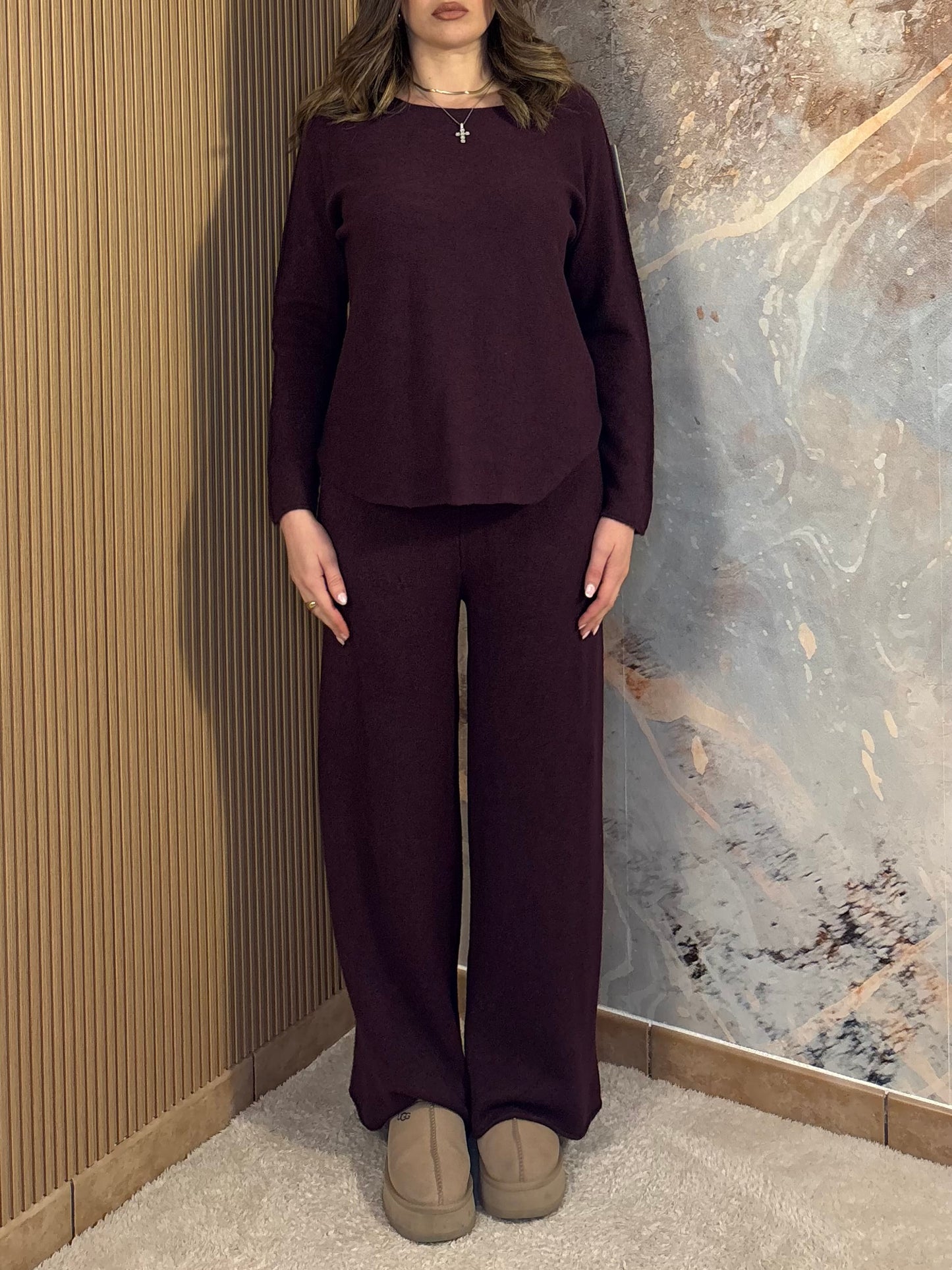 COORDINATO COMFORT BORDEAUX