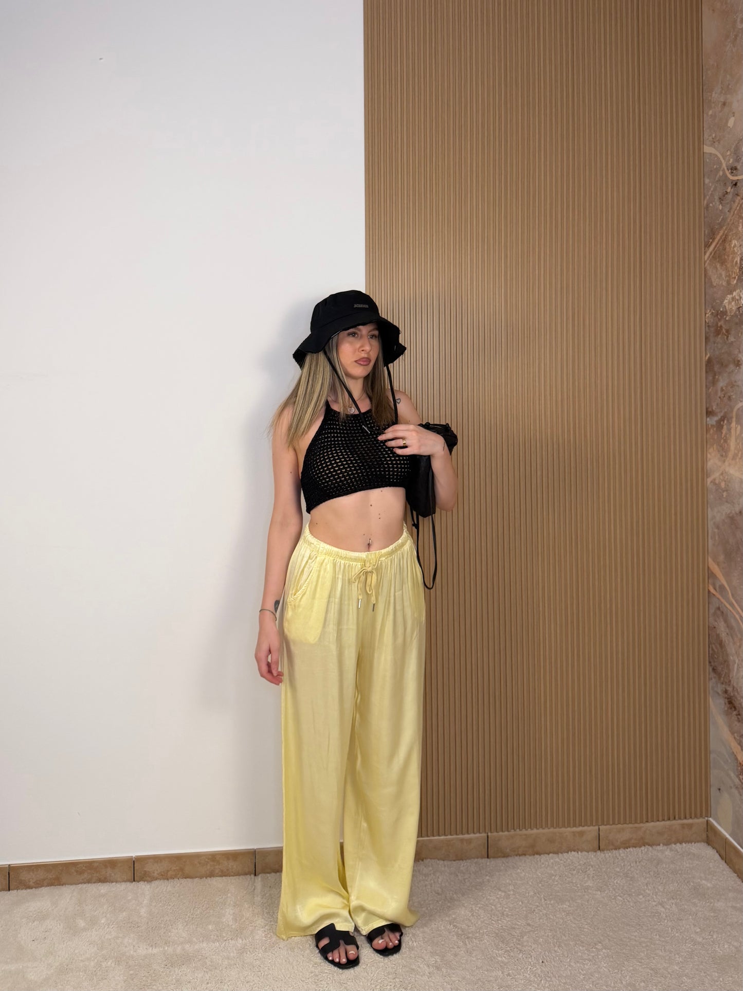 pantalone satin