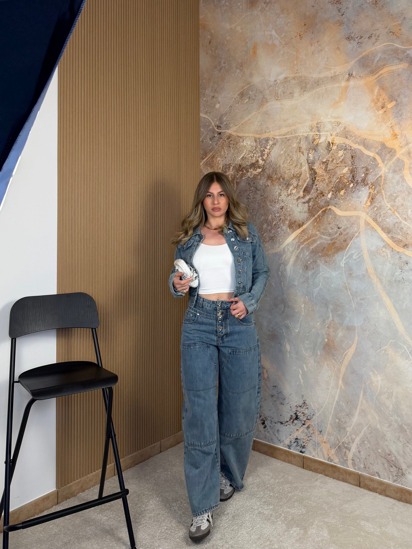 JEANS MULTI BOTTONI
