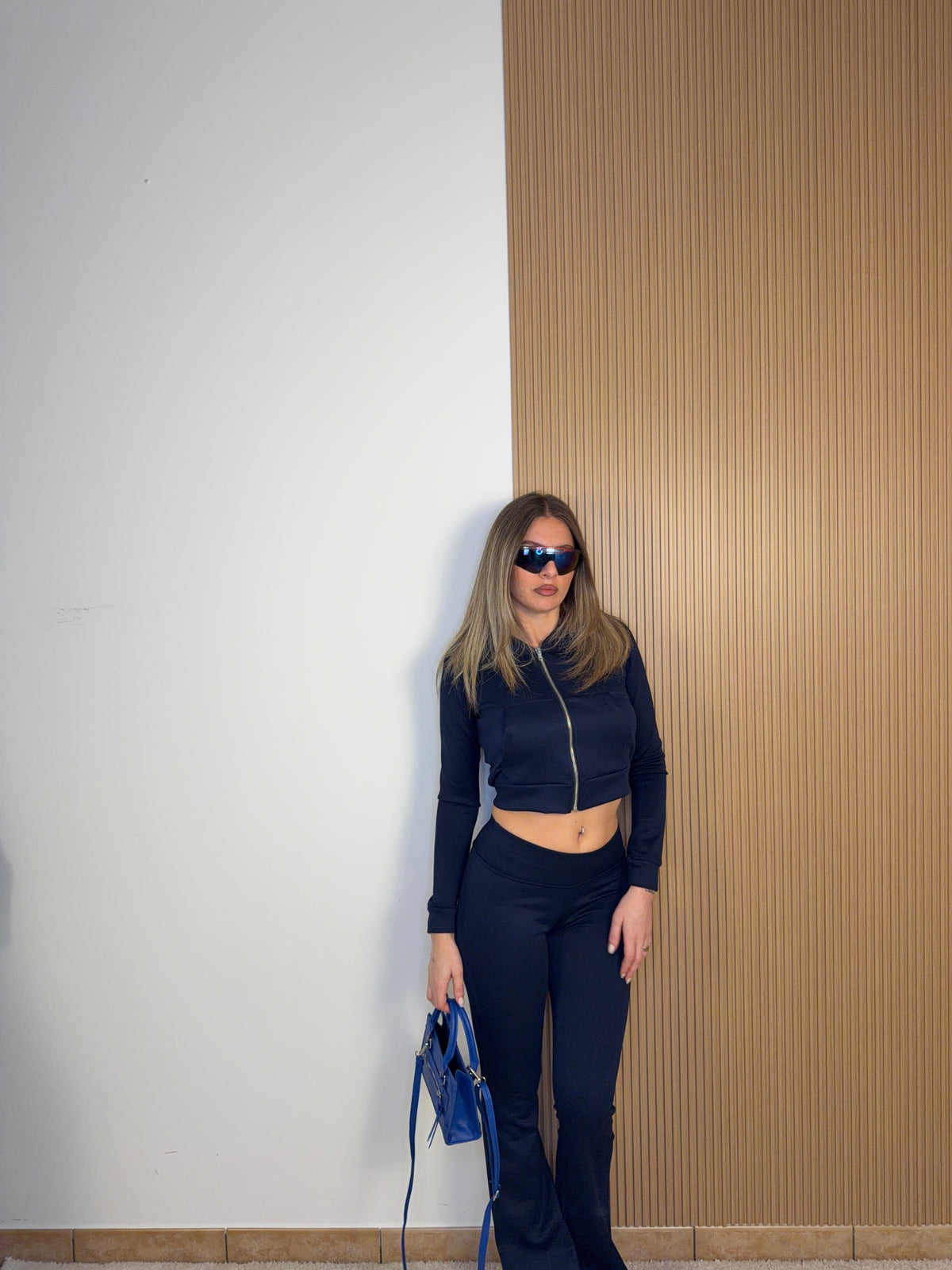 coordinato space girl blu