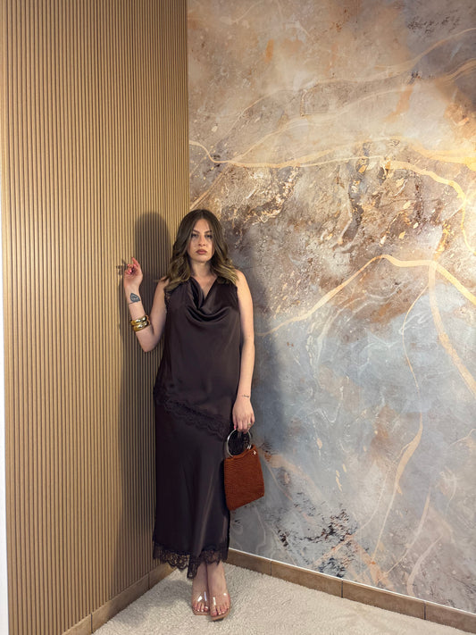 COORDINATO PIZZO MARRONE