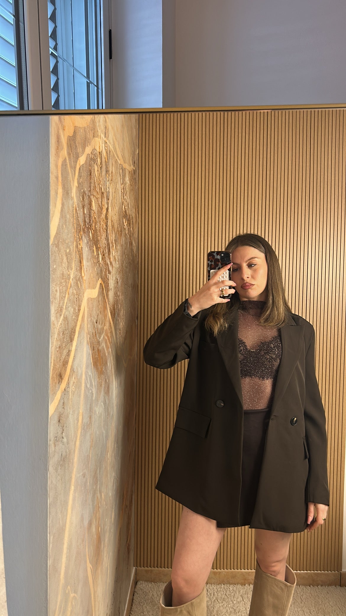 BLAZER DOPPIOPETTO MARRONE