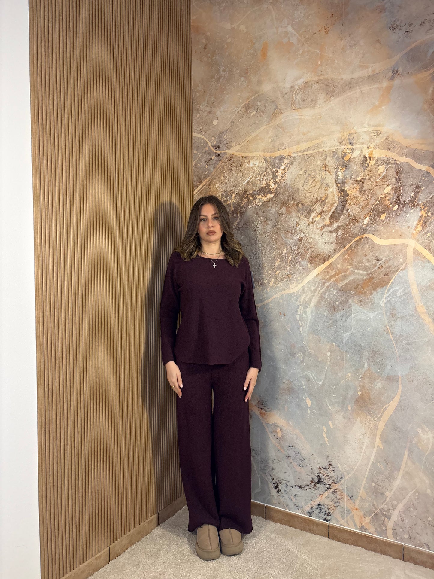 COORDINATO COMFORT BORDEAUX