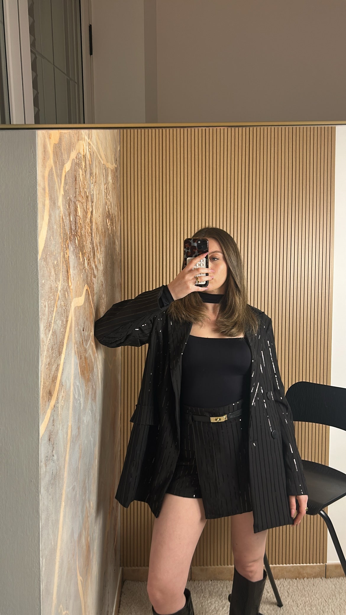 COORDINATO RIGHE PAILLETTES