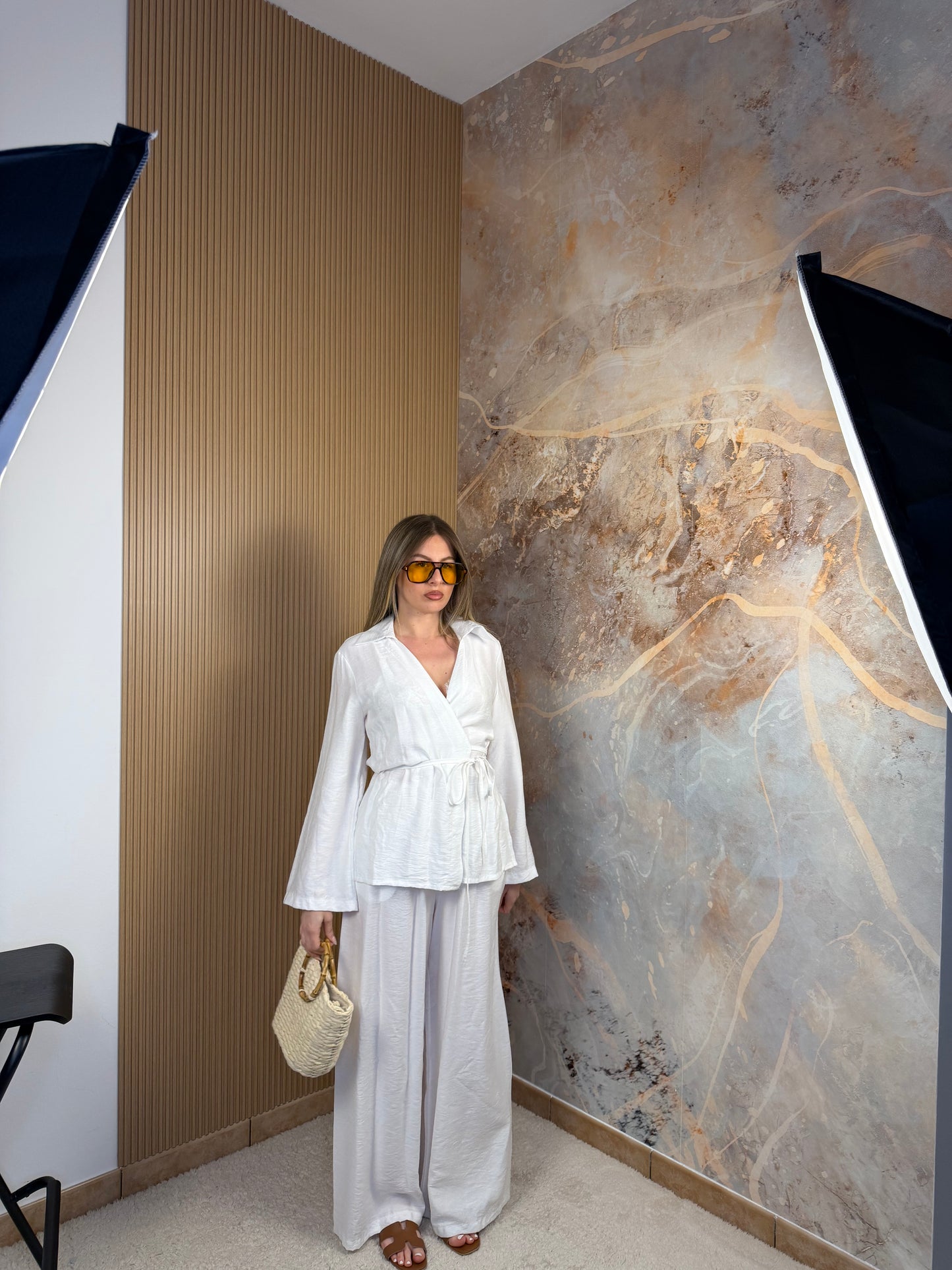COORDINATO KIMONO BIANCO
