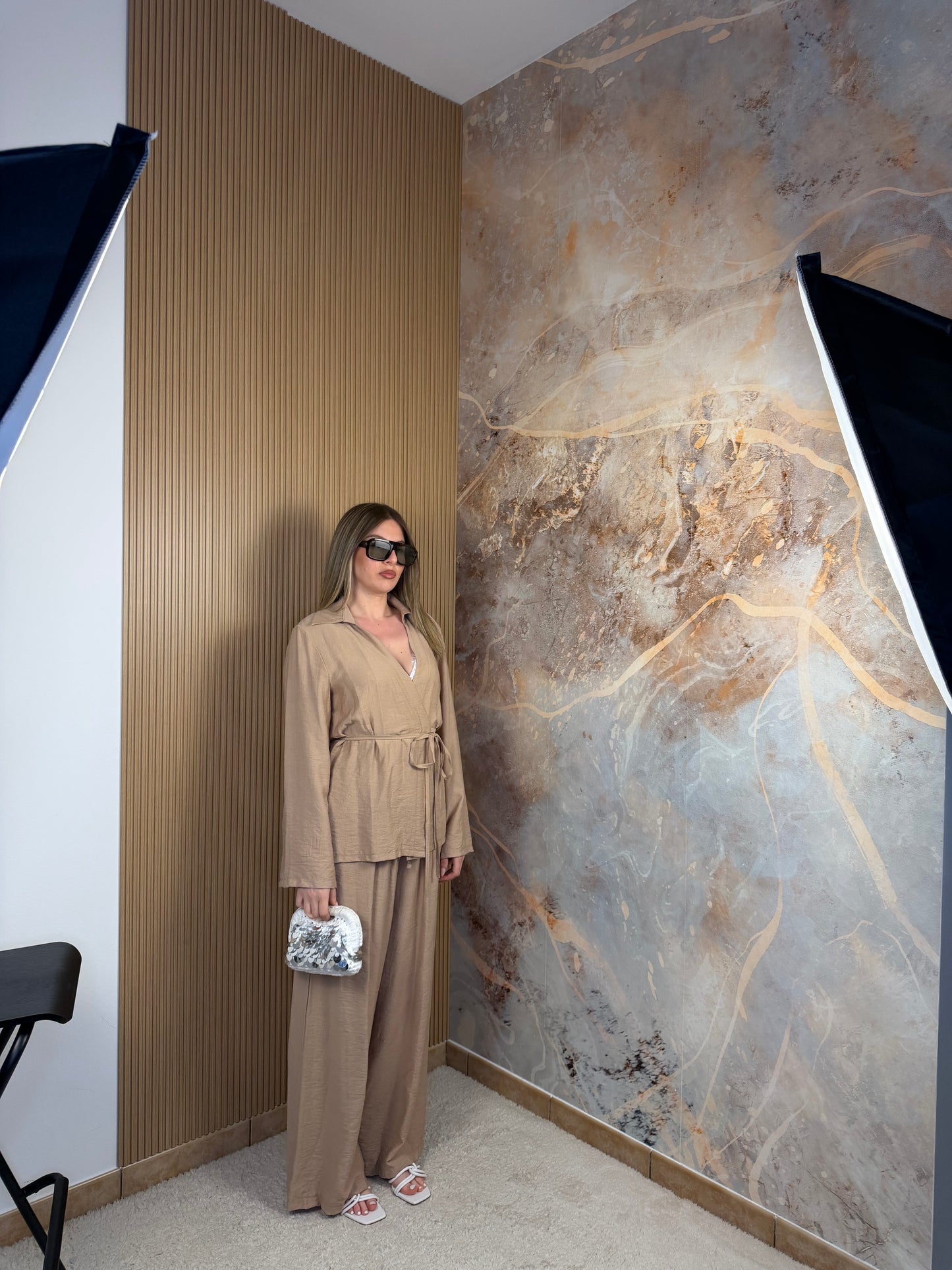 COORDINATO KIMONO BEIGE