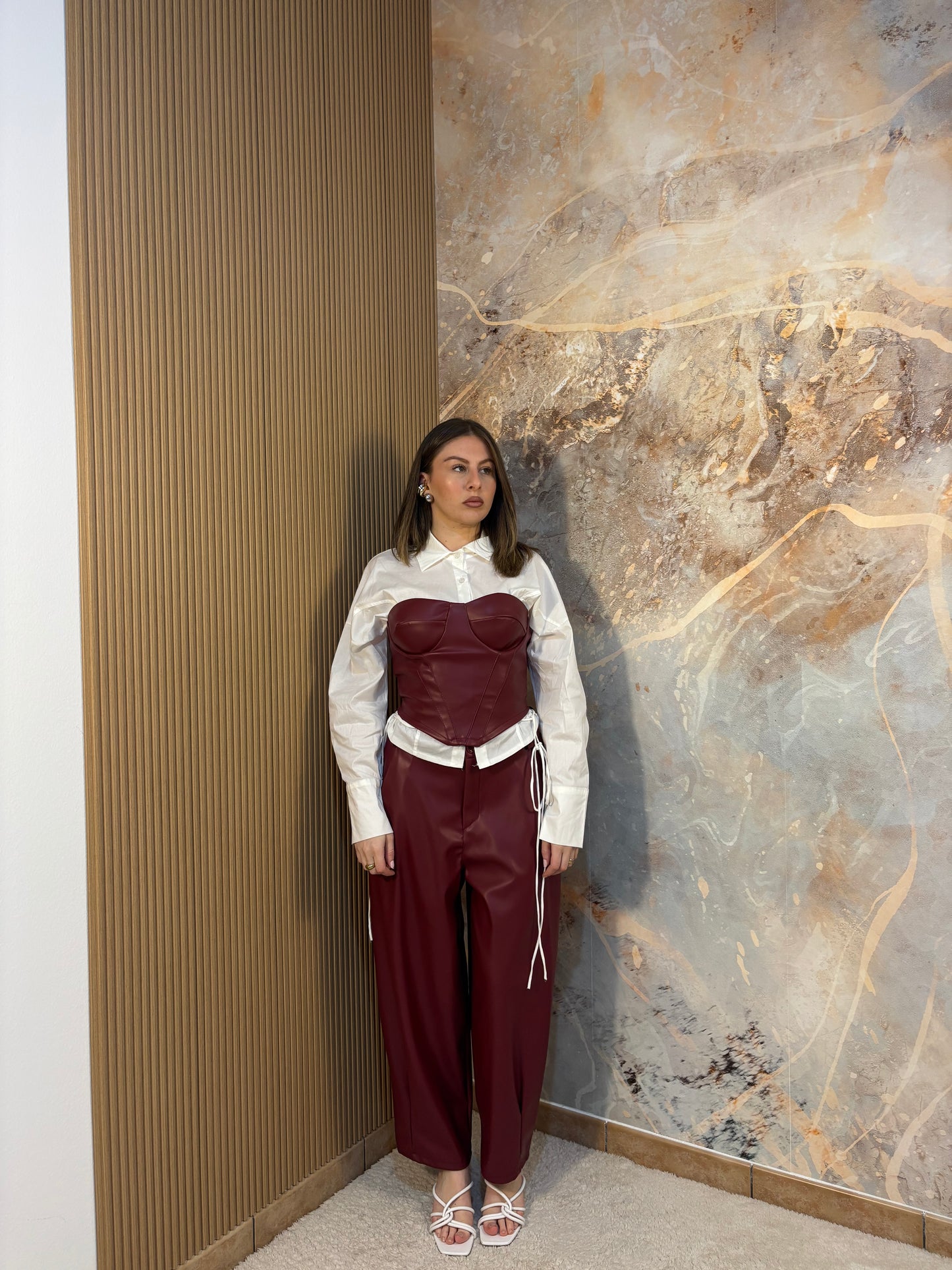 PANTALONI ECOPELLE BALLOON