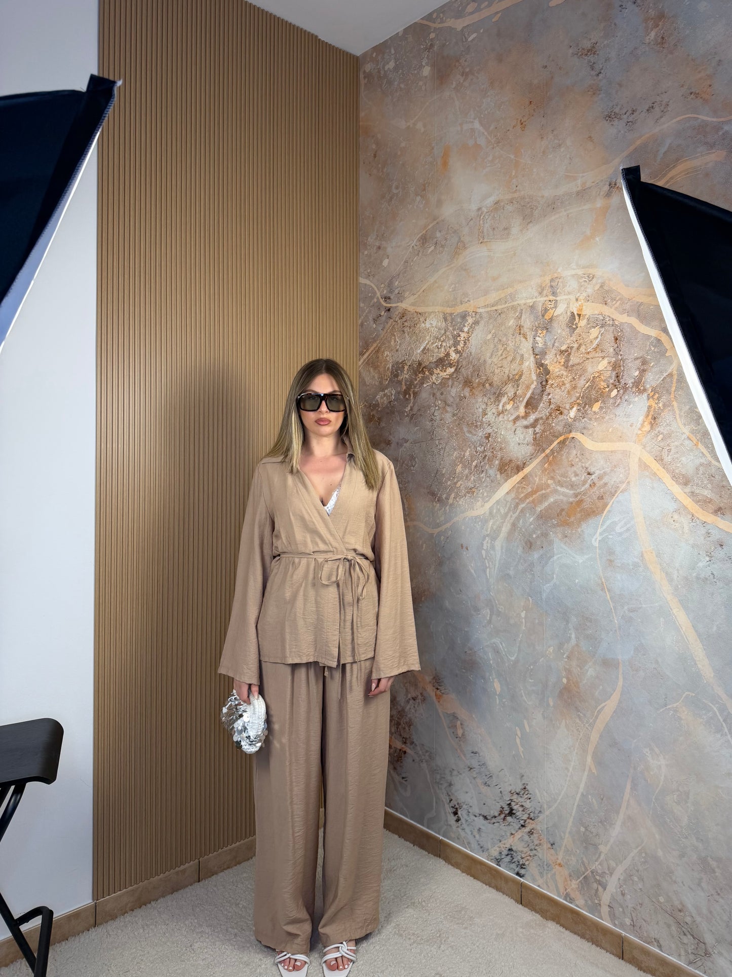 COORDINATO KIMONO BEIGE