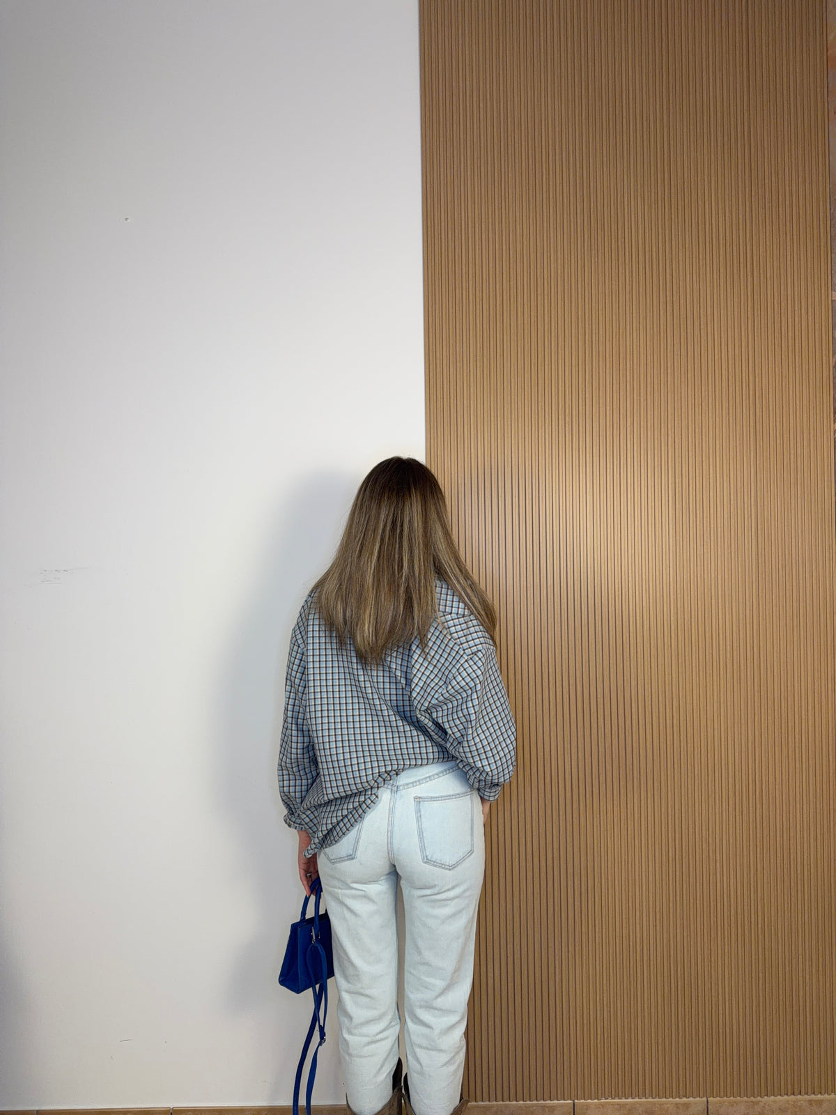 set camicia azzurra