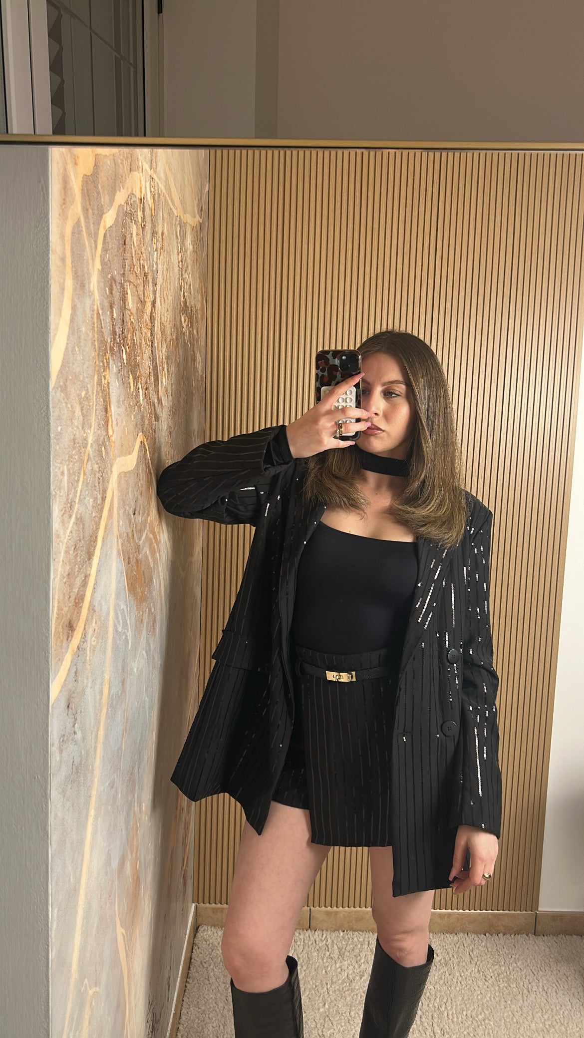 COORDINATO RIGHE PAILLETTES