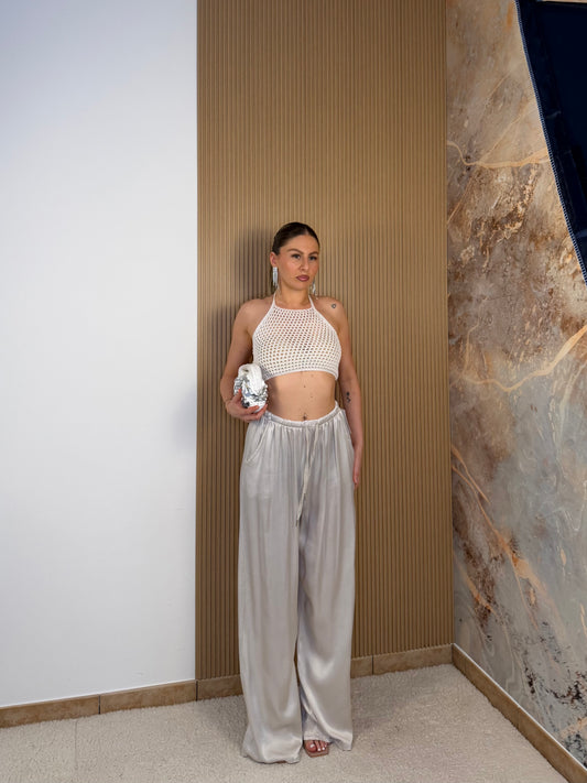 pantaloni silver