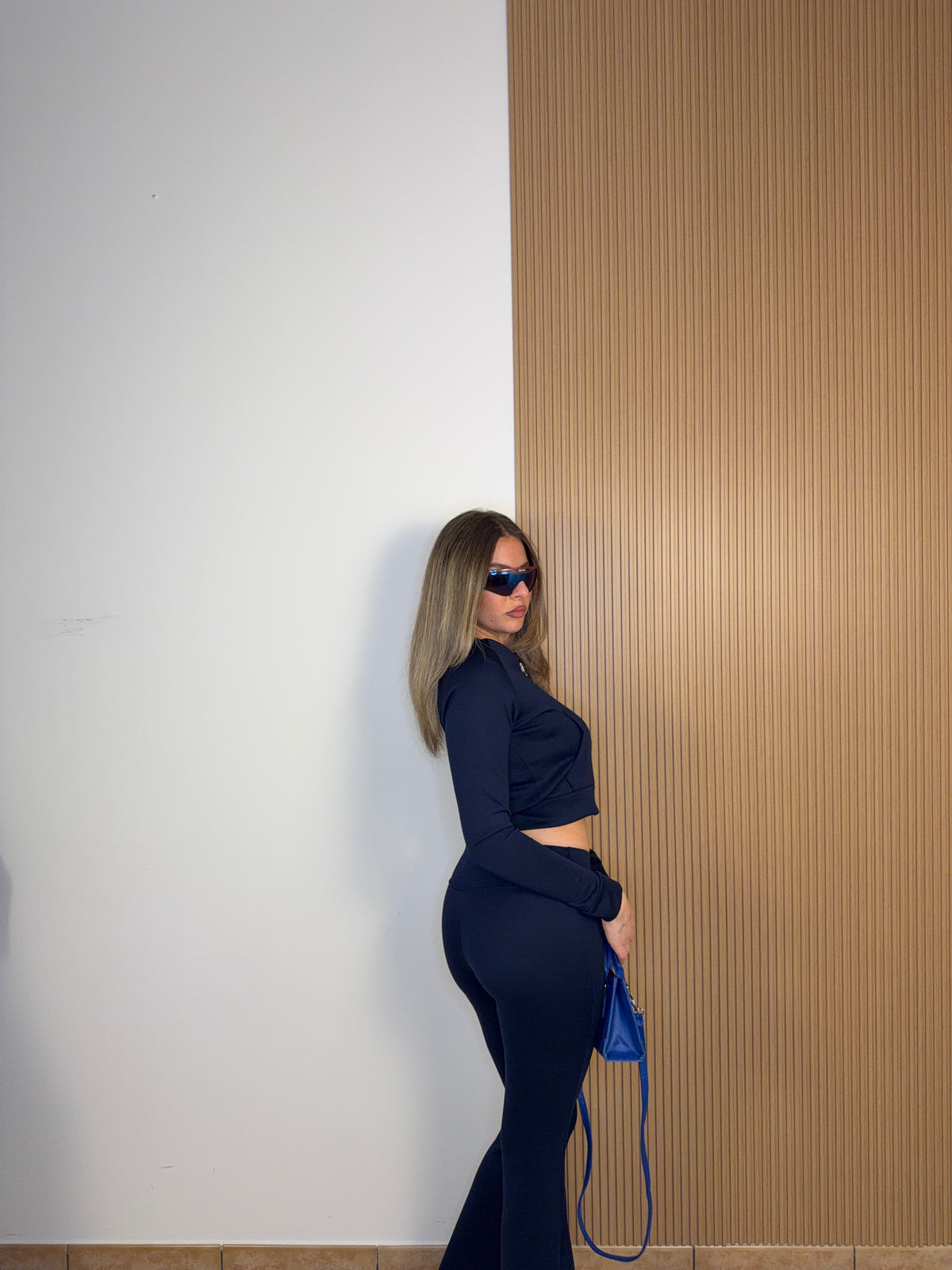 coordinato space girl blu